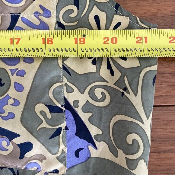 Tess 100% silk multicolored sleeveless blouse top size L - Picture 6 of 7